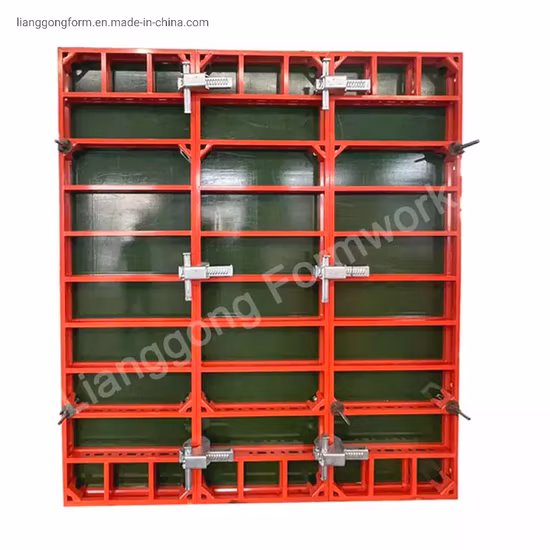 Cofragem leve de estrutura de alumínio para construção de paredes e colunas