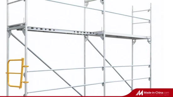 Sistema de andaime de fachada de aço galvanizado para uso em plataforma de construção com certificação ANSI
